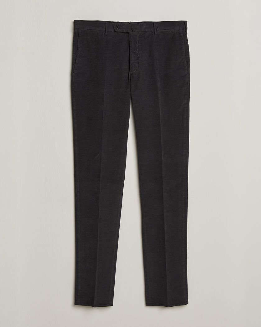Incotex Regular Fit Baby Corduroy Trousers Dark Grey – Grey