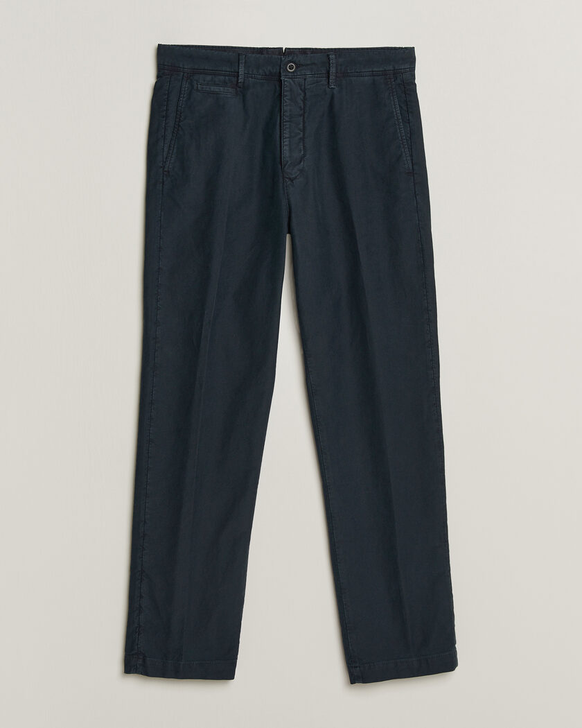 Incotex Regular Fit Garment Dyed Slacks Navy – Blue