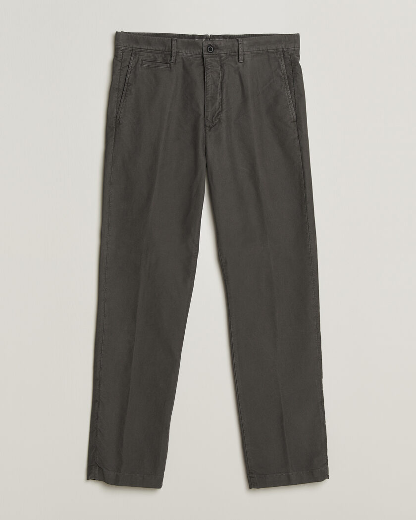 Incotex Regular Fit Garment Dyed Slacks Dark Grey – Grey