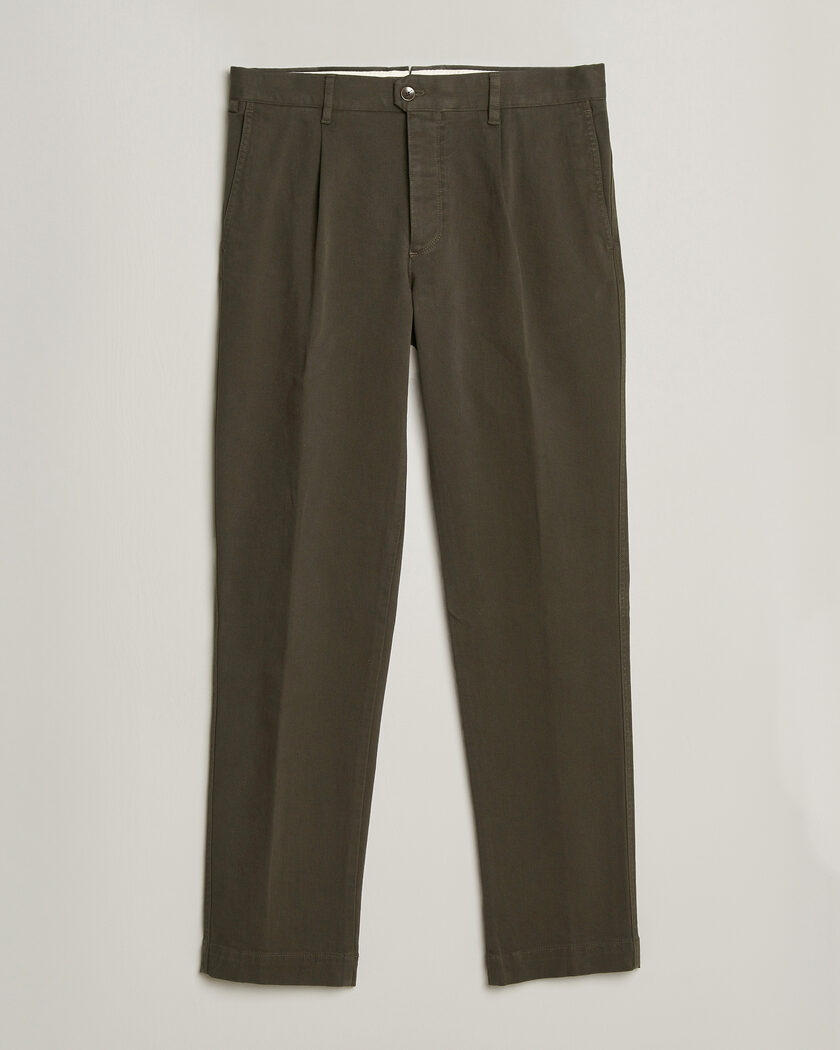 Incotex Regular Fit Cover Chinos Dark Green – Green
