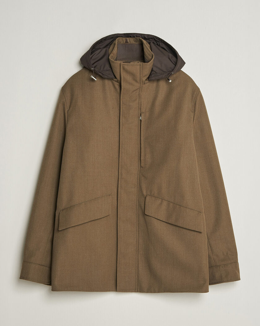 Incotex Water Repellent Rain Caban Country Green – Green