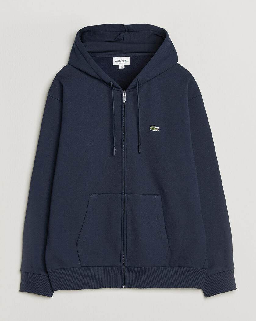 Lacoste Full Zip Hoodie Navy Blue – Blue