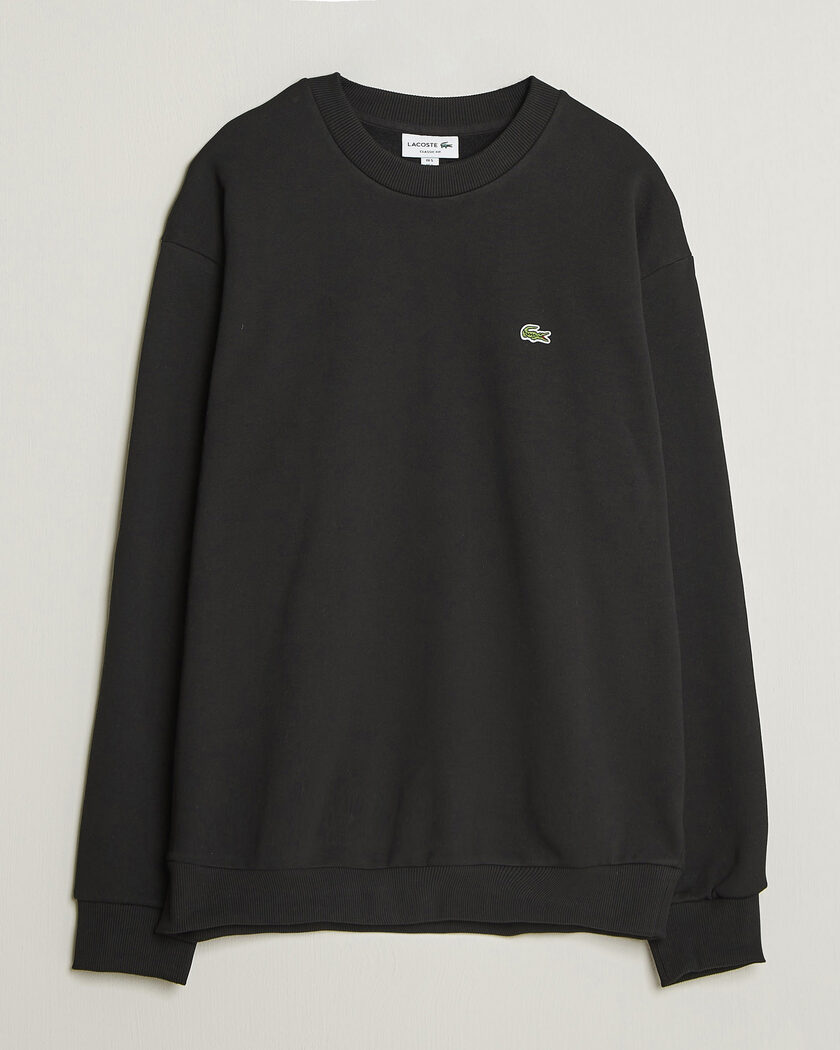 Lacoste Crew Neck Sweatshirt Black – Black