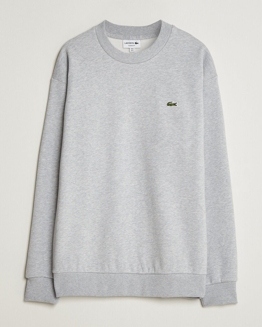 Lacoste Crew Neck Sweatshirt Silver Chine – Grey