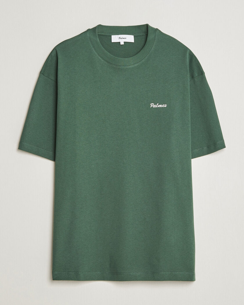 Palmes Logo T-Shirt Dark Green – Green