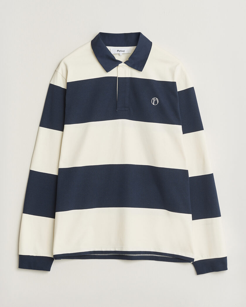 Palmes Ball Rugby Shirt Navy Stripe – Blue