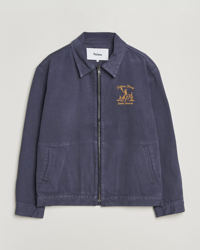 Palmes Western Zip Jacket Navy – Blue