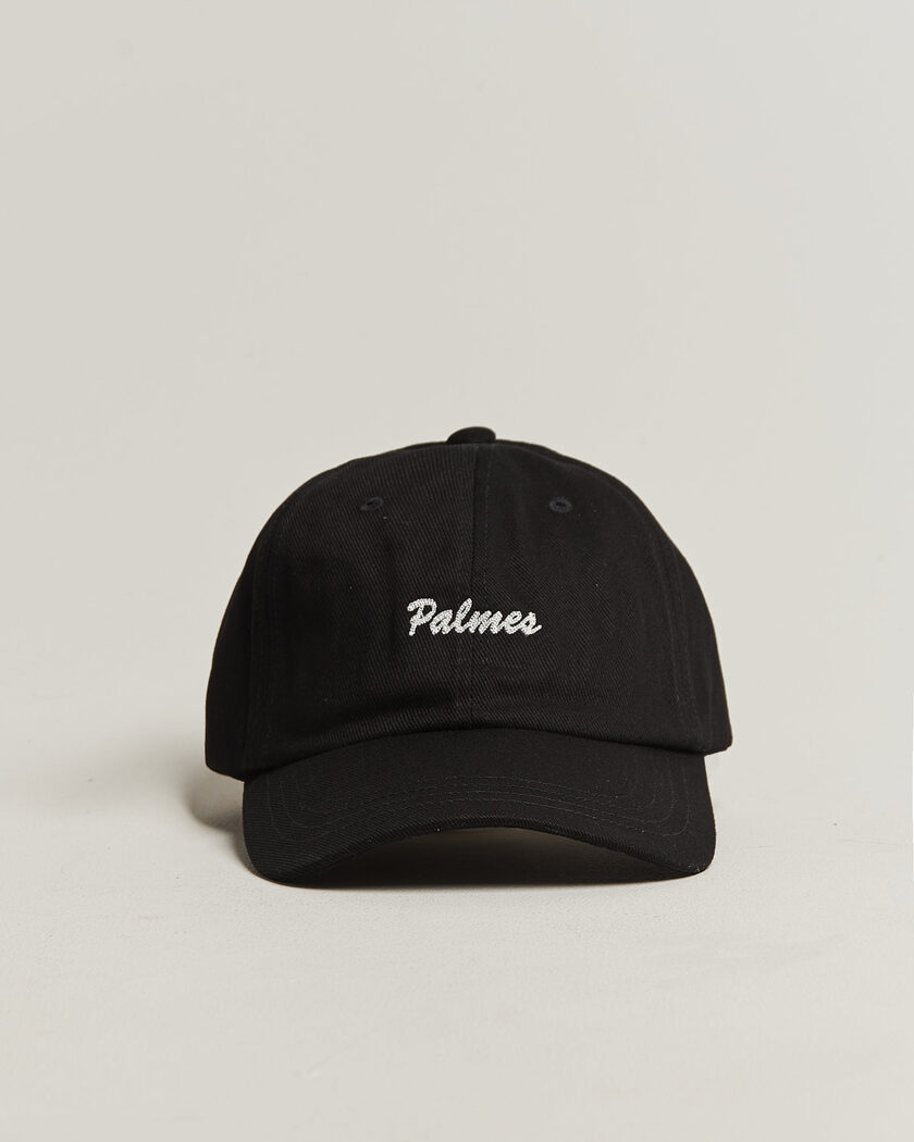 Palmes Logo 6-Panel Cap Black – Black