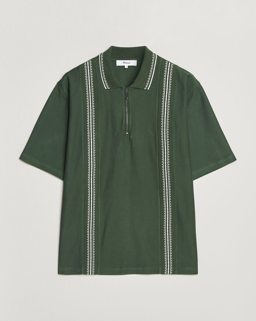 Palmes Panel Zip Polo Green – Green