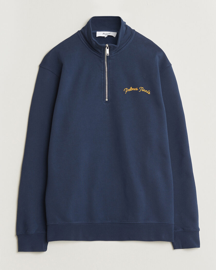 Palmes Western Zip Sweatshirt Navy – Blue
