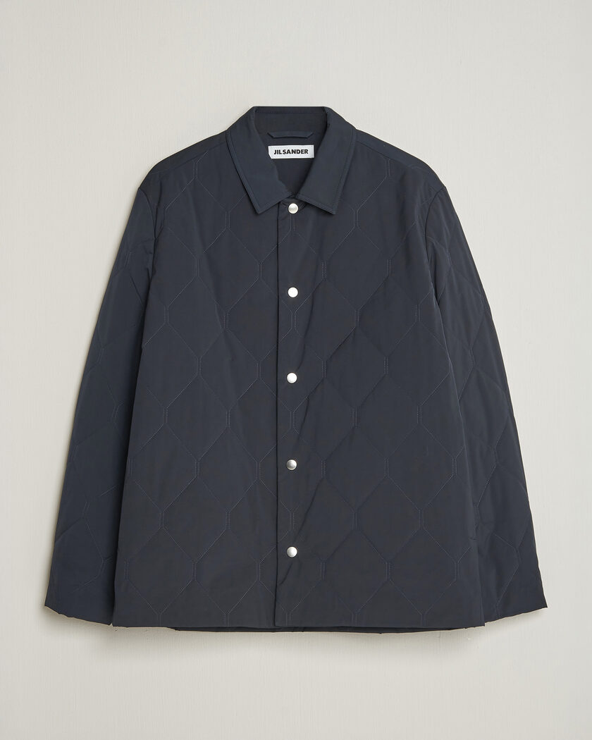 Jil Sander Quilted Down Jacket Navy – Blue
