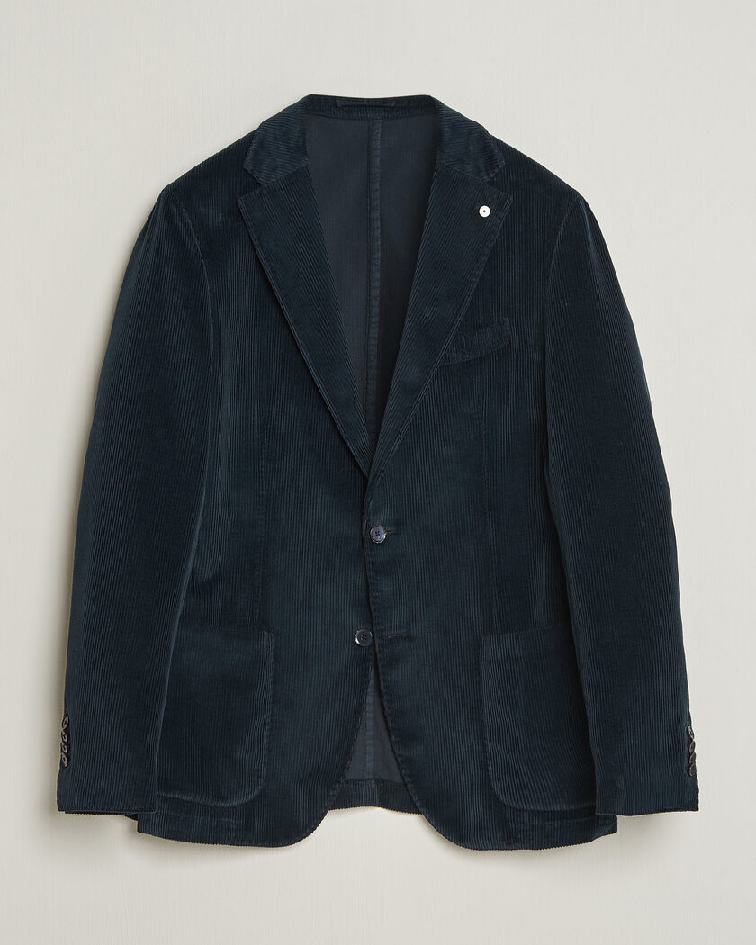 L.B.M. 1911 Jack Corduroy Blazer Navy – Blue