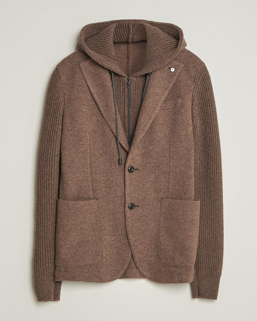 L.B.M. 1911 Ivan Hybrid Wool Blazer Brown – Brown