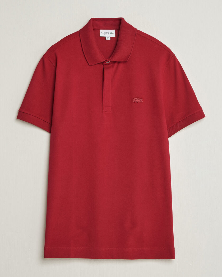 Lacoste Paris Polo Piké Bordeaux – Red