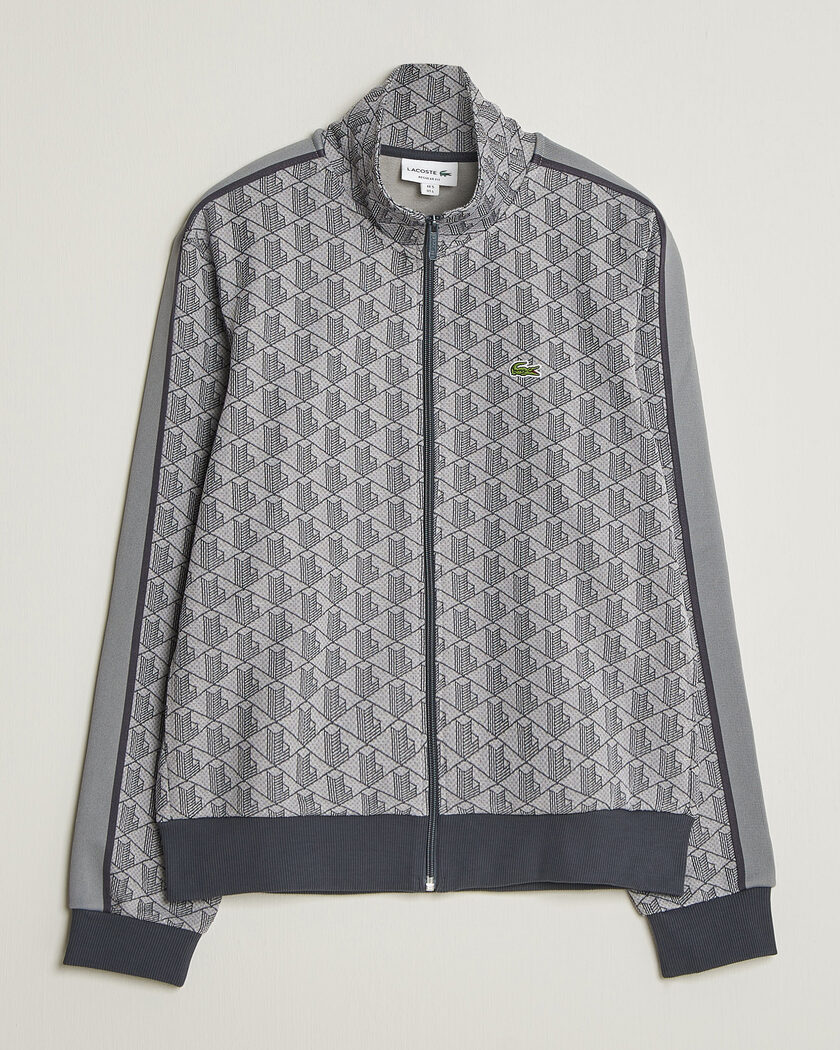Lacoste Monogram Track Jacket Calluna/Graphite – Grey