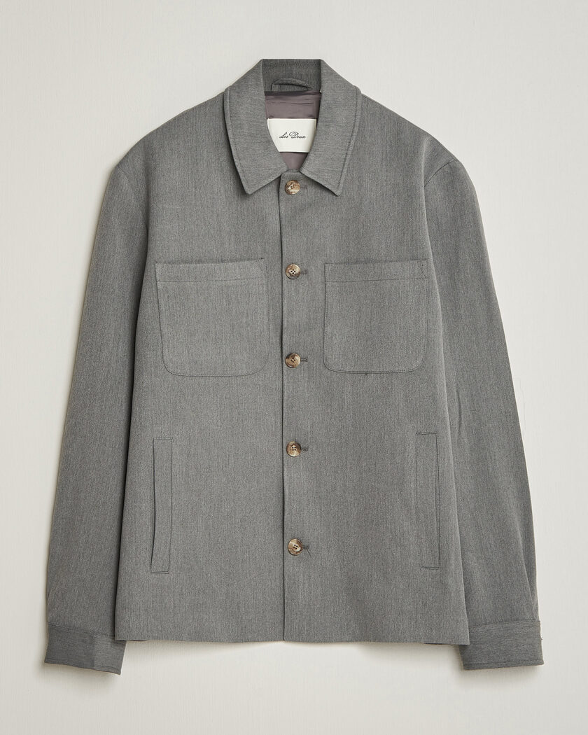 Stone Island Old Effect Garment Washed Zip Overshirt Charcoal at