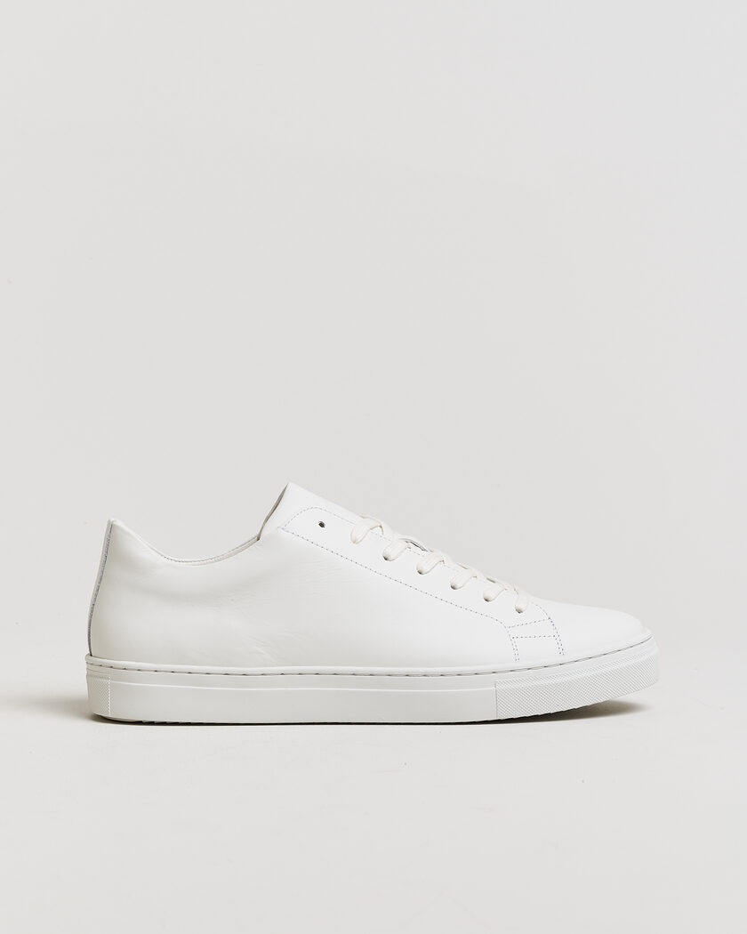 LES DEUX Signature Leather Sneaker White – White