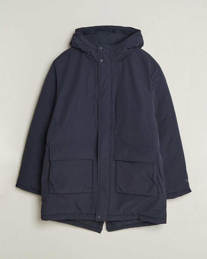 LES DEUX Padded Parka Coat Dark Navy – Blue