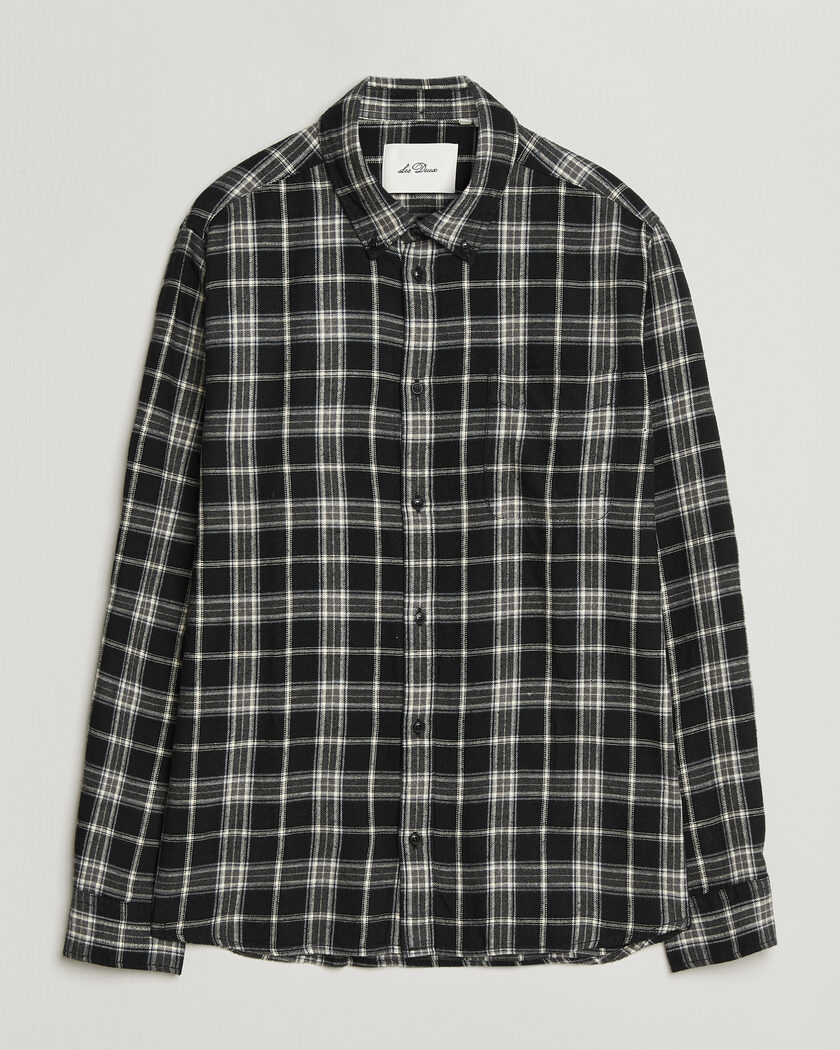 LES DEUX Vintage Check Shirt Black – Black