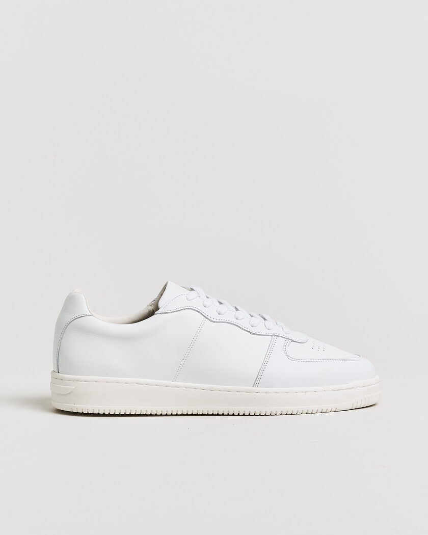 LES DEUX Sporty Leather Sneaker White – White
