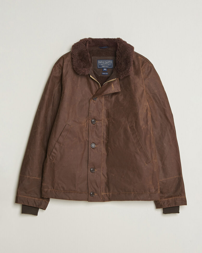 Manifattura Ceccarelli Deck Jacket Dark Tan – Brown