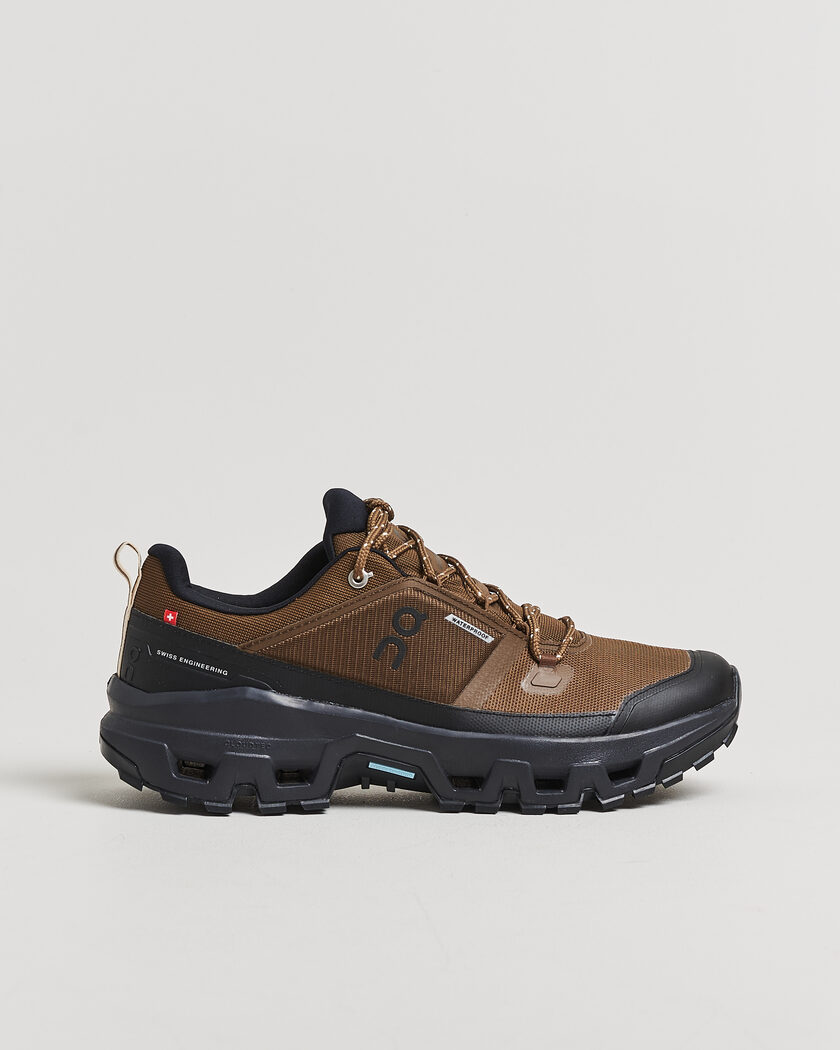 On Cloudrock Low Waterproof Earth/Black – Brown