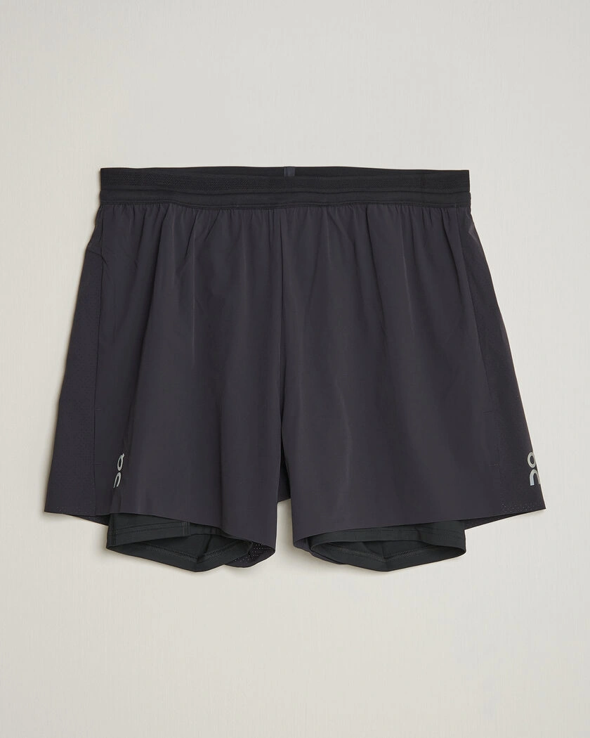 On 5 Inch Performance 2/1 Shorts Black – Black