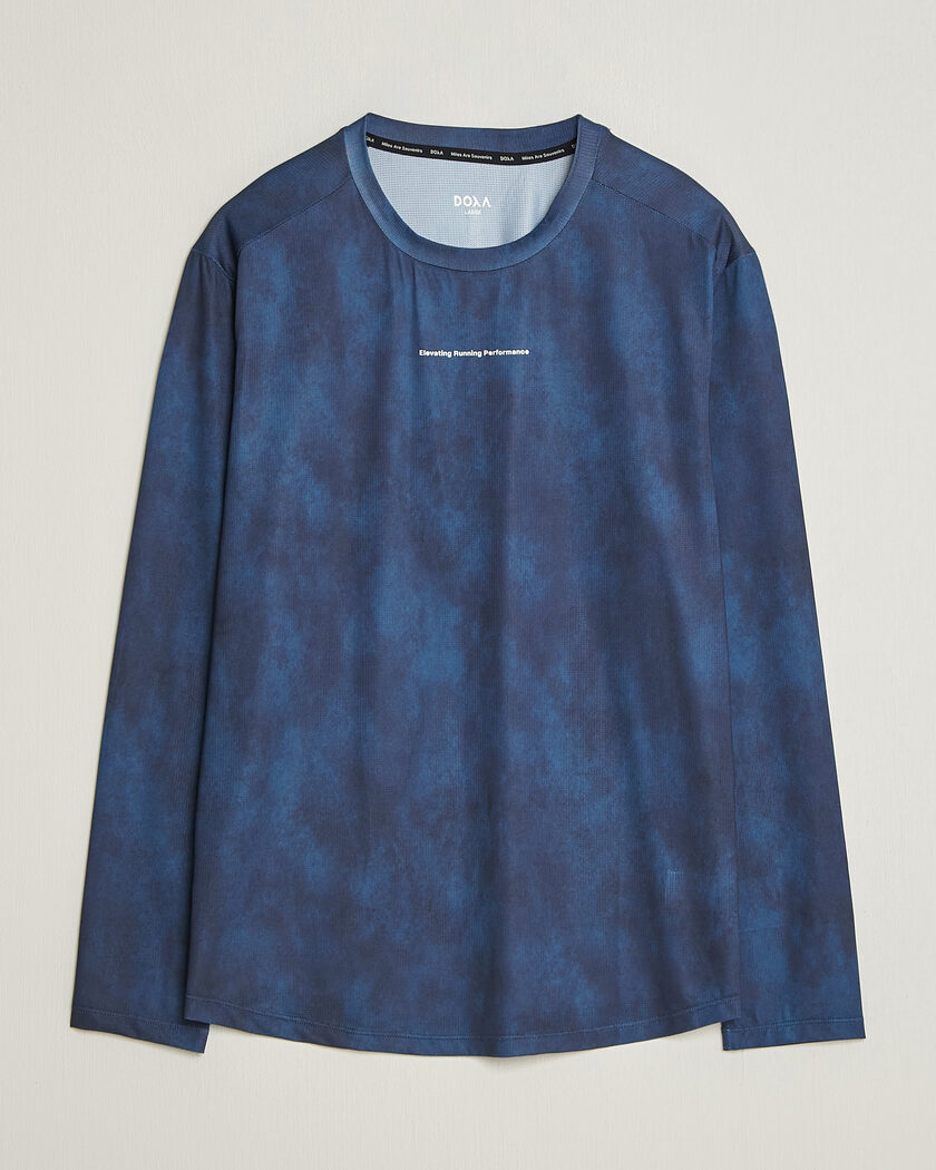 DOXA Rerun Long Sleeve T-Shirt Indigo – Grey