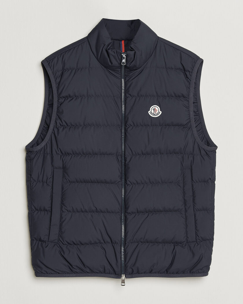 Moncler Contrin Down Vest Navy – Blue
