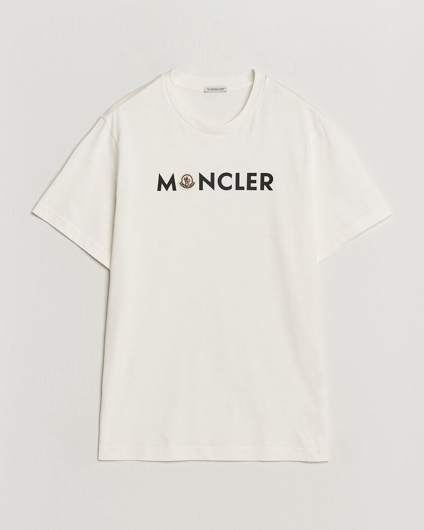 Moncler Logo Lettering T-Shirts White – White