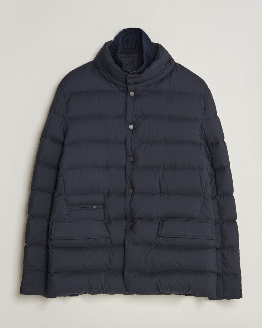 Moncler Elarune Down Blazer Navy – Blue
