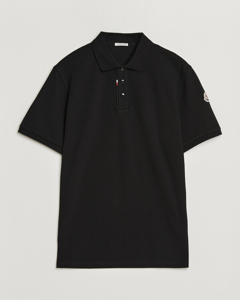 Moncler Short Sleeve Polo Black – Black