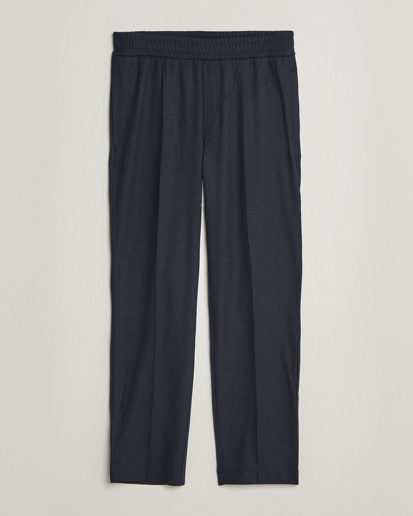 Moncler Flannel Joggers Navy – Blue