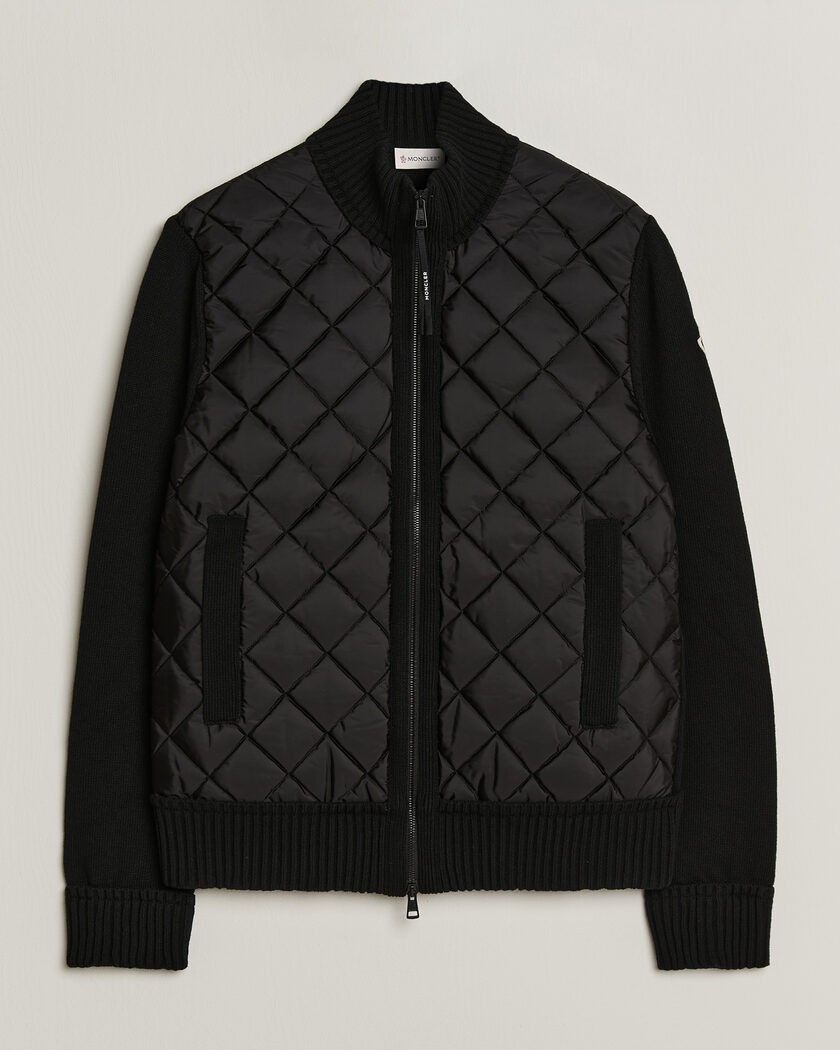  Moncler Quilted Hybrid Jacket Black – Black