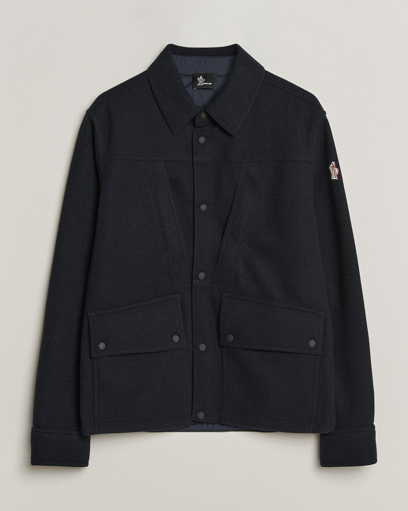 Moncler Grenoble Brushed Shirt Jacket Navy – Blue
