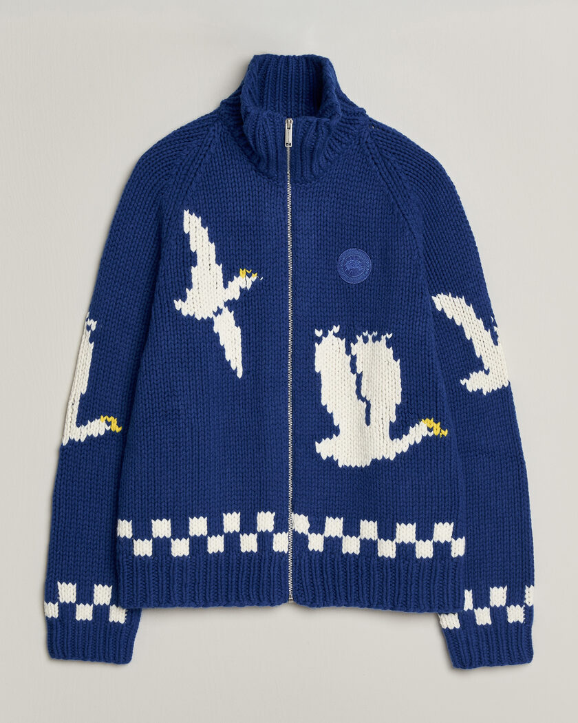 Canada Goose Moisie Knit Jacket Arctic Goose – Blue