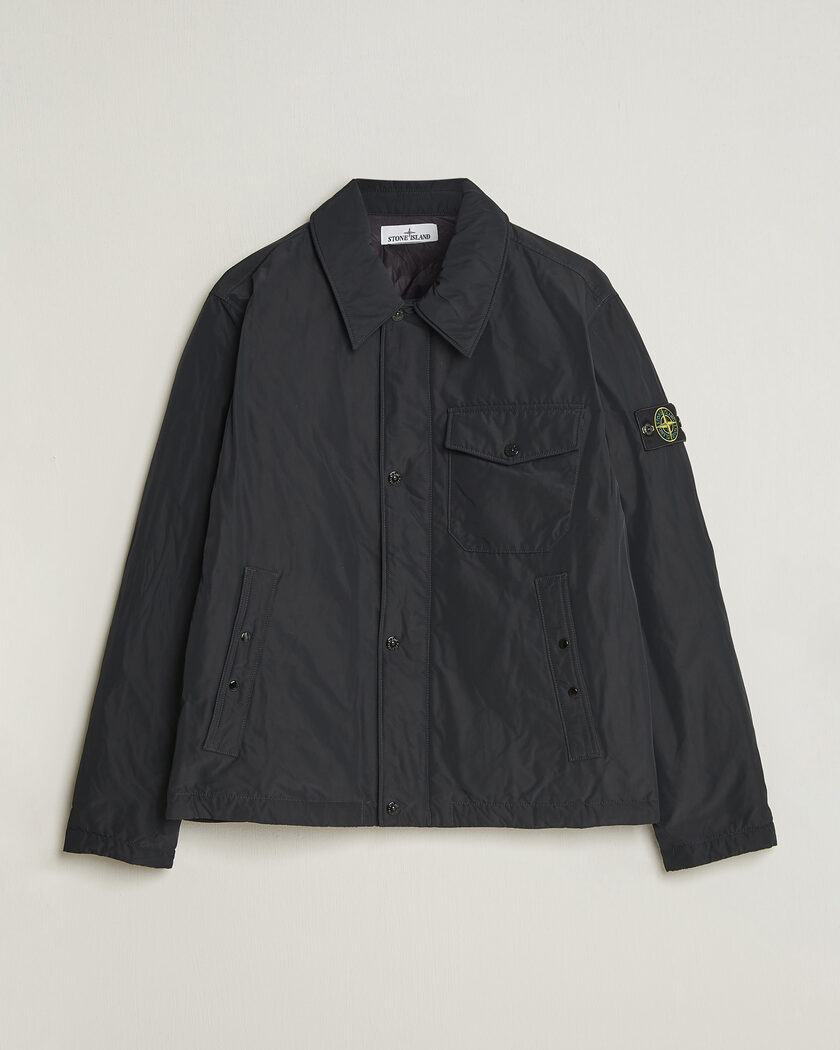 Stone Island Micro Twill Padded Jacket Black – Black