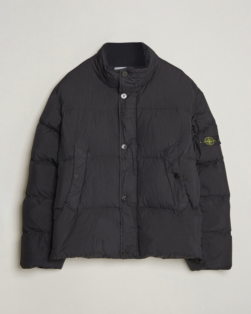 Stone Island Marina Cotton/Nylon Tela Down Jacket Bright Blue at