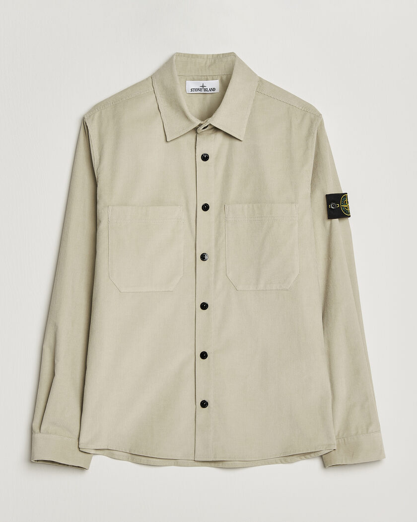 Stone Island Micro Cord Overshirt Sand – Beige