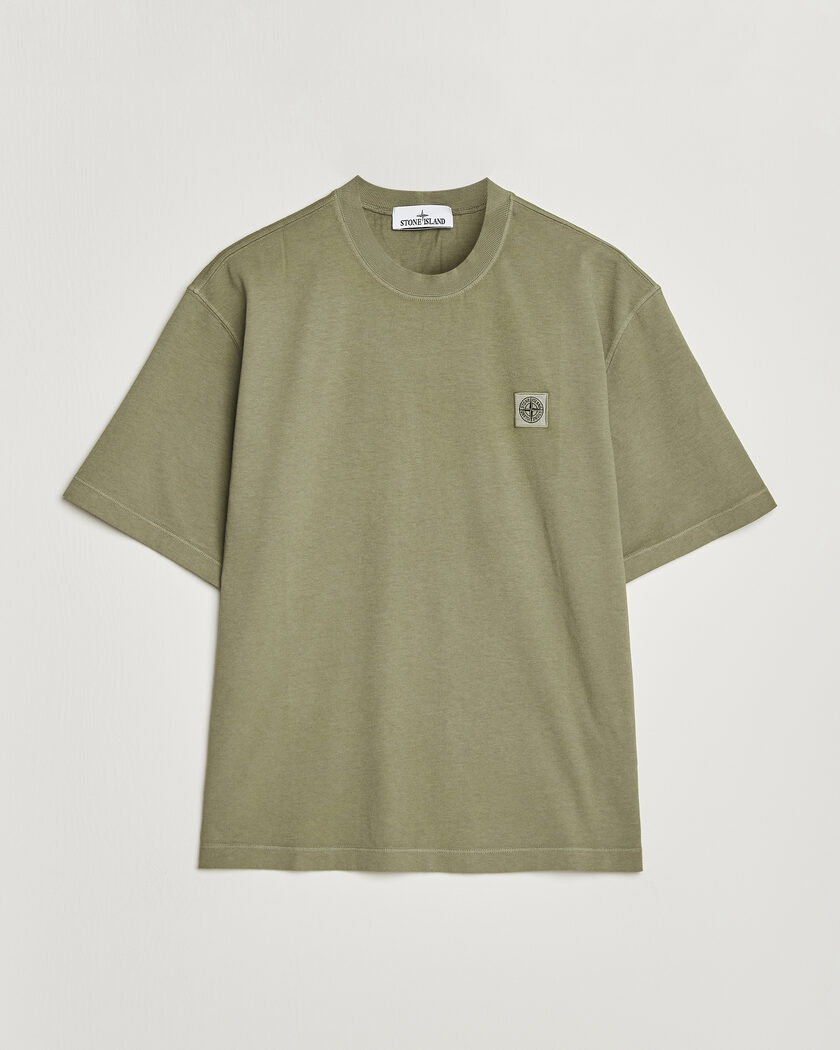 Stone Island Combed Organic Cotton T-Shirt Miltary Green – Green