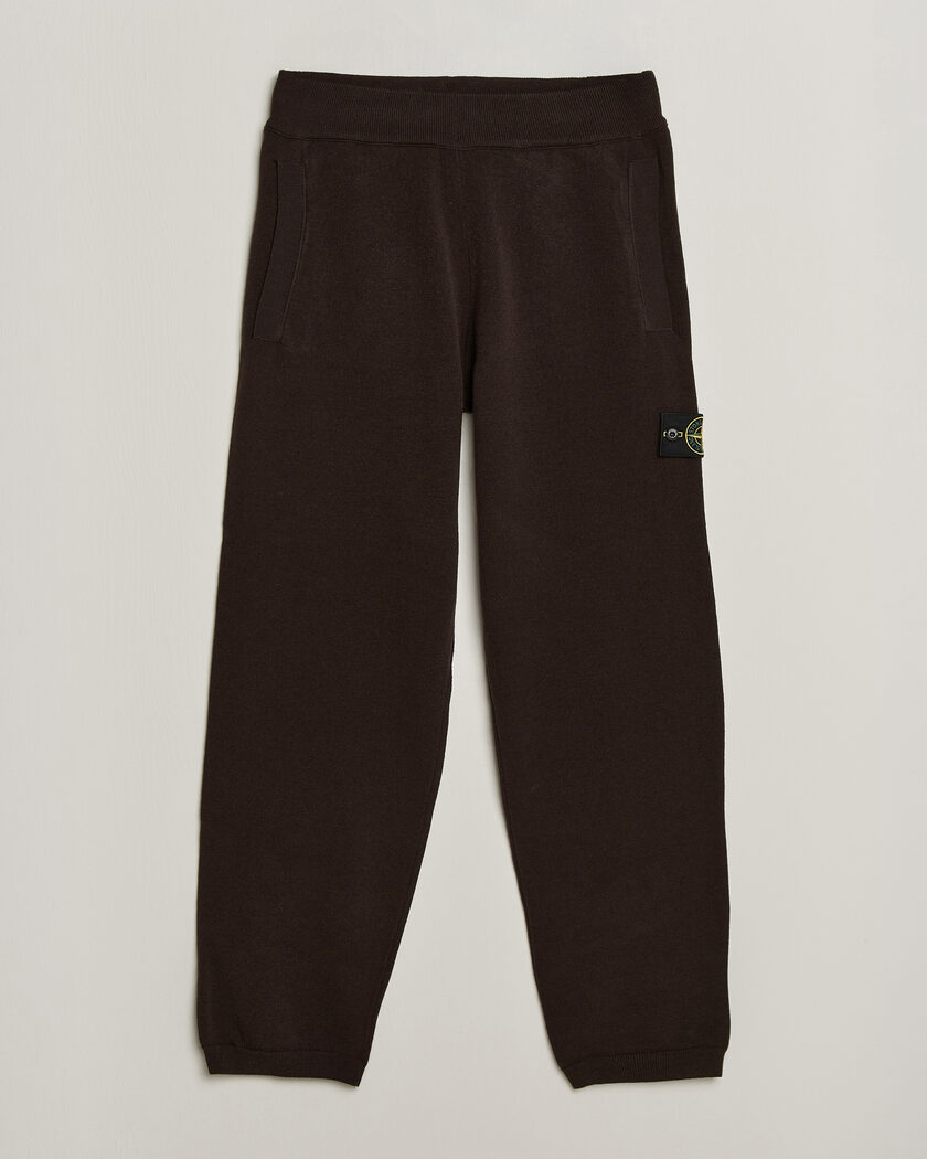 Stone Island Plush Stitch Stretch Wool Pants Coal Grey – Brown