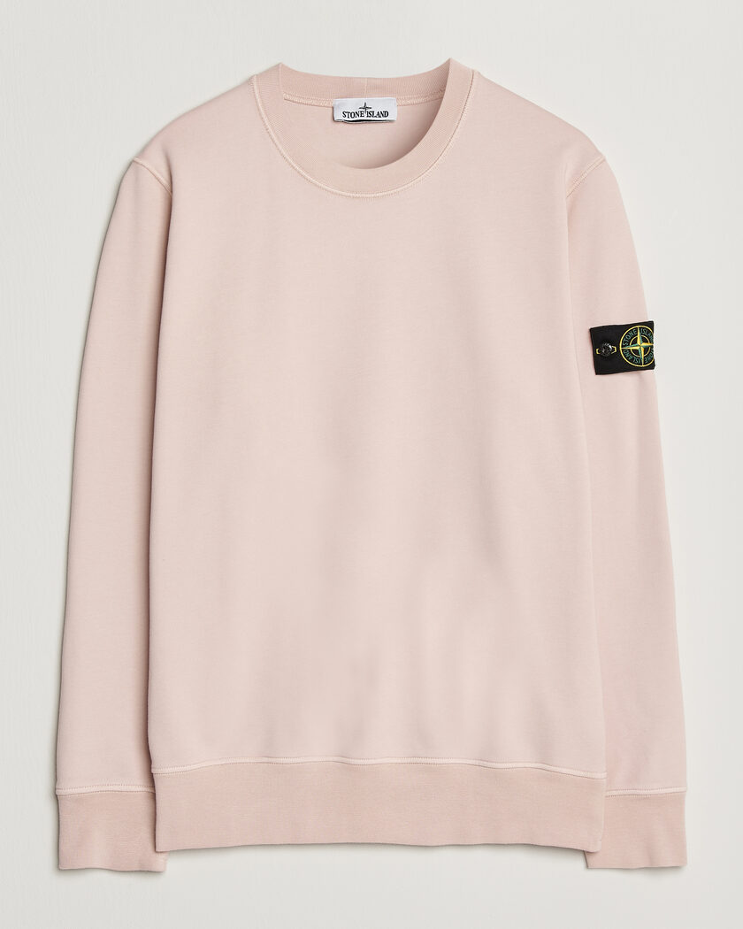 Stone Island Garment Dyed Fleece Sweatshirt Antique Rose – Pink