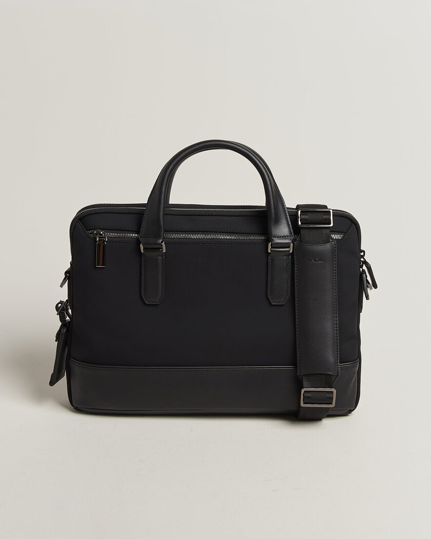 TUMI Harrison Avondale Top Zip Briefcase Black at CareOfCarl.com