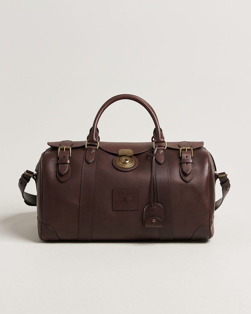 Polo Ralph Lauren Leather Duffle Bag Burnished Brown – Brown