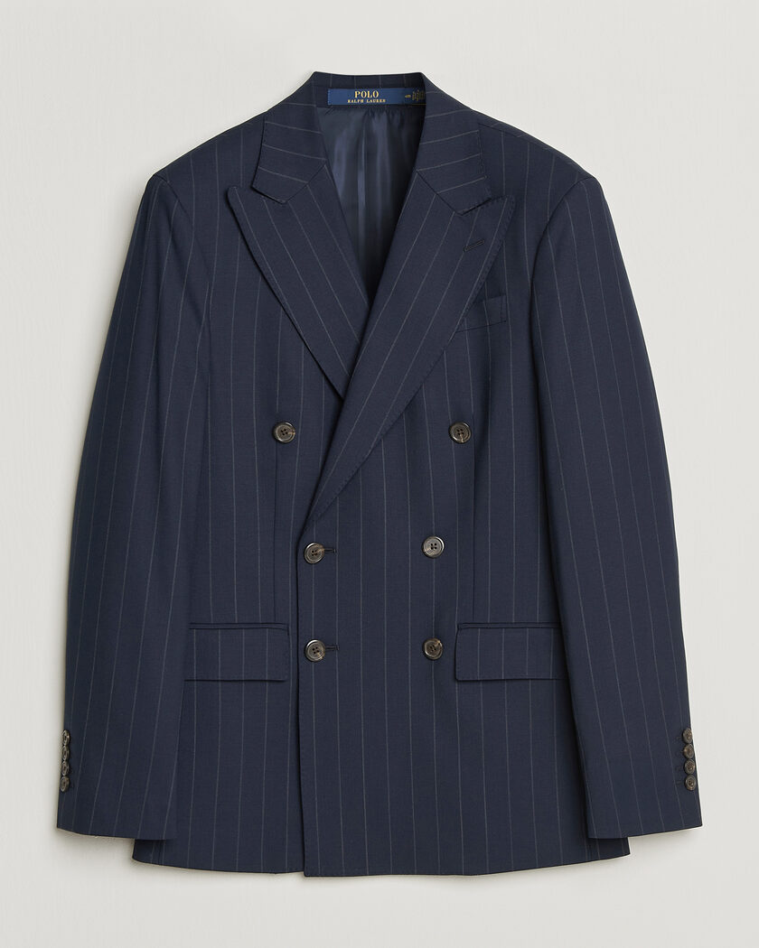 Polo Ralph Lauren Double Breasted Rope Stripe Sportcoat Navy/Grey – Blue