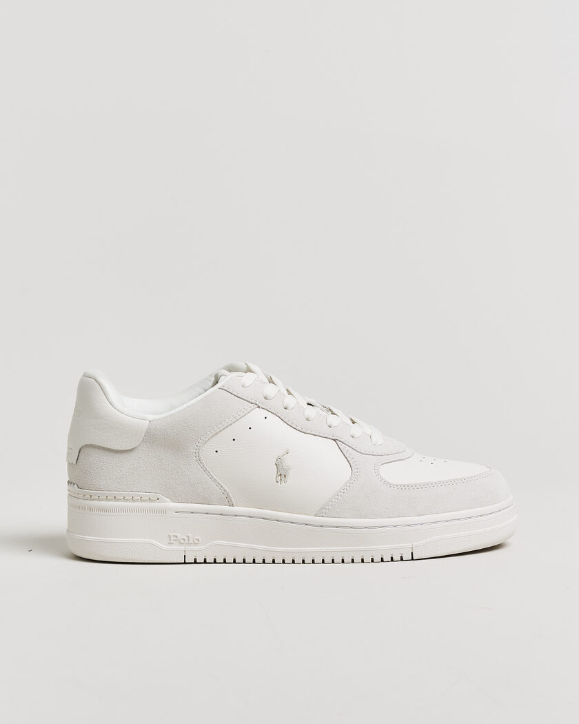 Polo Ralph Lauren Masters Court Suede/Leather Sneakers Deckwash White – White
