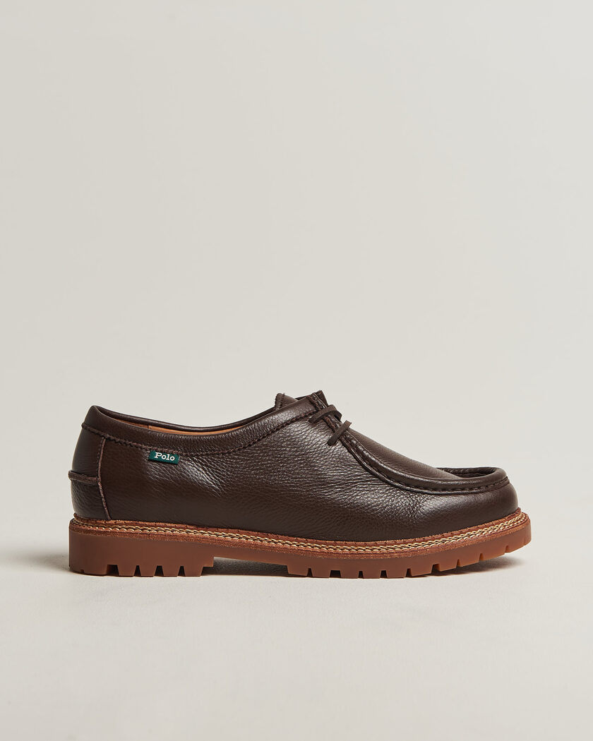 Polo Ralph Lauren Jett Apron Derby Shoe Dark Brown – Brown