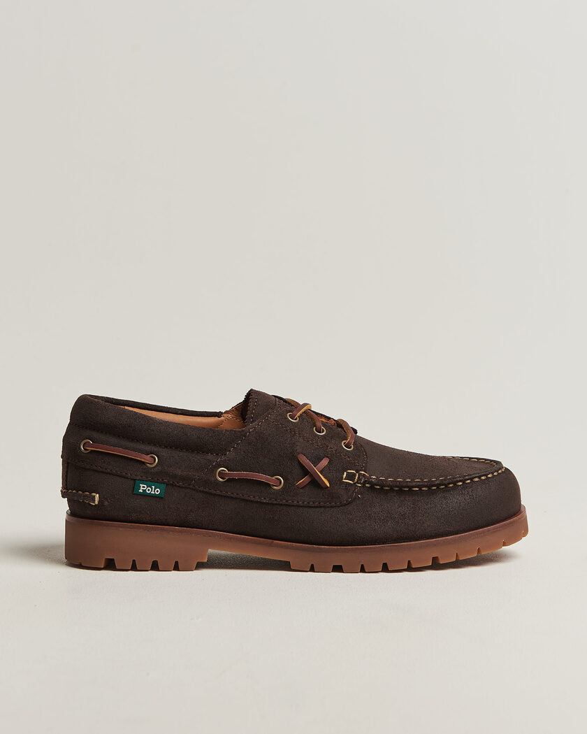 Polo Ralph Lauren Ranger Deck Suede Boat Shoe Dark Chocolate – Brown