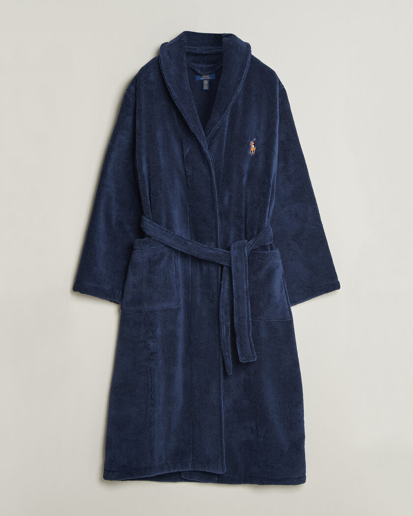 Polo Ralph Lauren Cotton Terry Robe Newport Navy – Blue