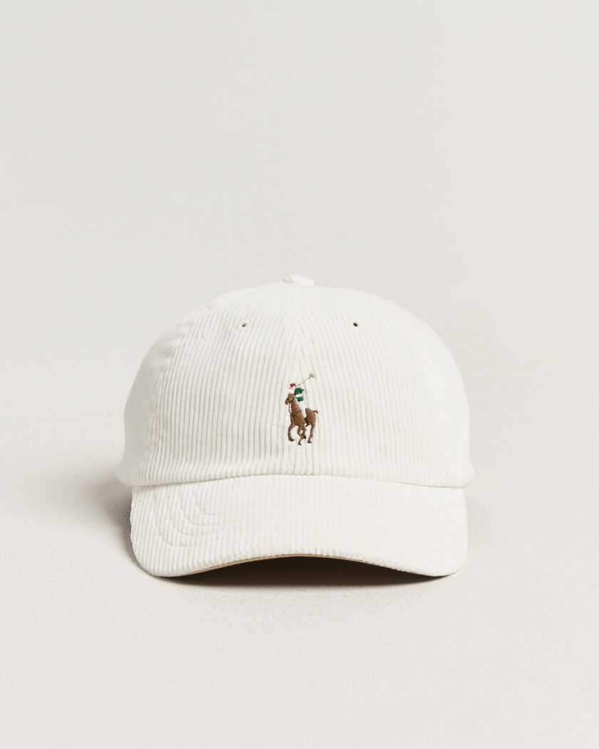 Polo Ralph Lauren Corduroy Cap Warm White – White